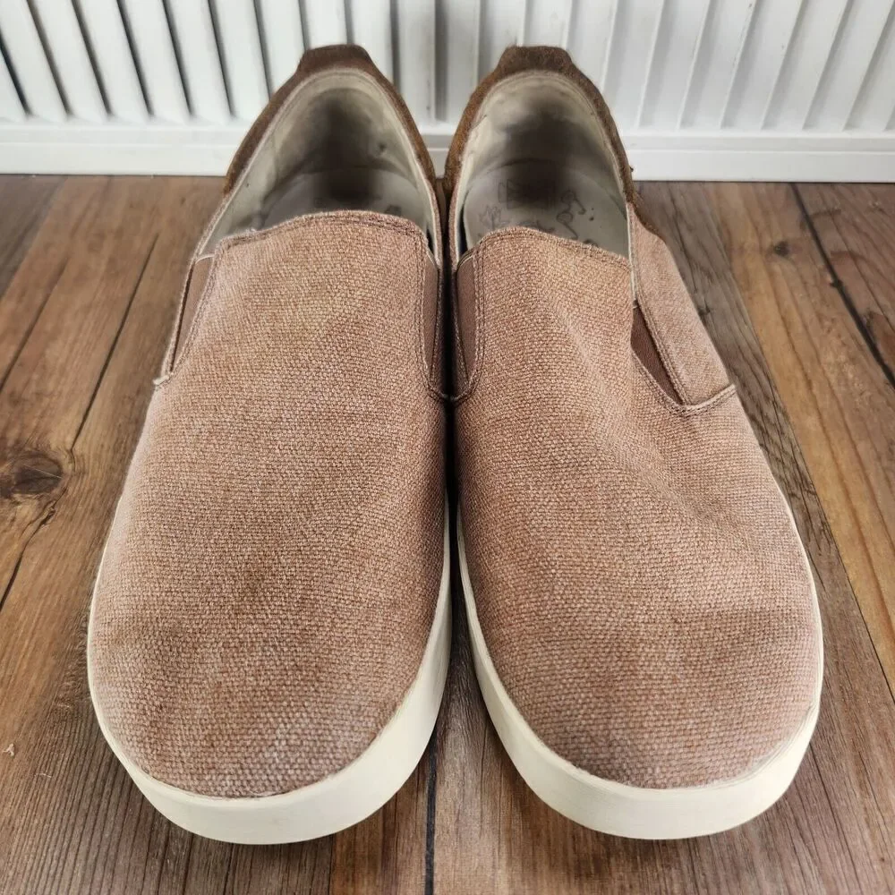 Chaco Davis Loafer J106129 Men's Sz 13 Brown Canvas Casual Slip On Comfort Shoes